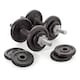 image 4 of York 20kg Cast Iron Adjustable Dumbbell Set - Black.