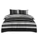 image 1 of VELVETIO Seth Complete Duvet Cover Set with Fitted Sheet Cosy Quilt Coverlet Grey | Single