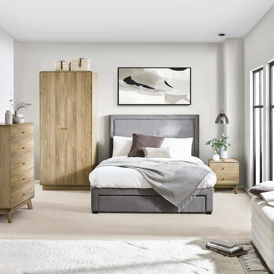 image 1 of Premium Freya 6 Drawer Dresser - Beige