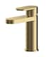 image 1 of Current Round Mono Basin Mixer Tap, Push Button Waste - Brushed Bras1s | Gold | Brushed Brass | 1