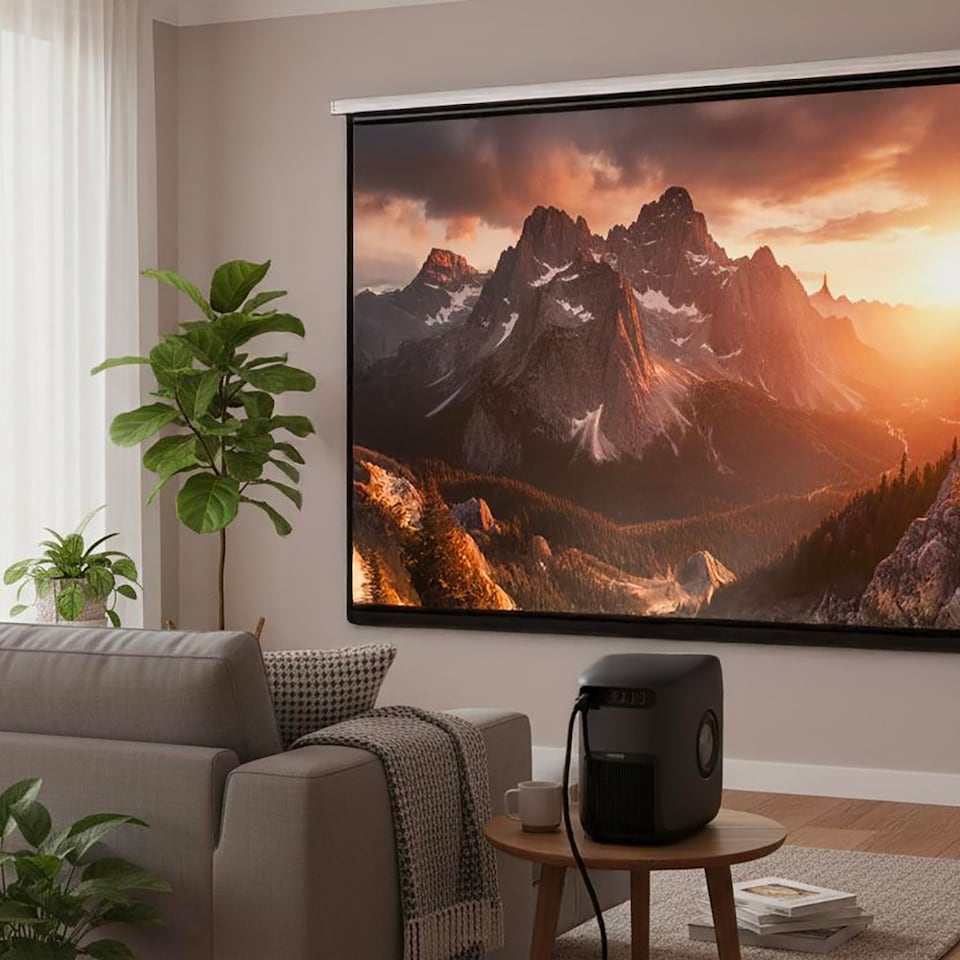 image 1 of Philips Neopix 950 Projector Grey- 2 LCD, 150", 1080p, 12-Watts stereo, HDMI