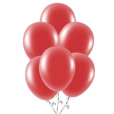 Ruby Red Biodegradable Latex Balloons 23cm / 9 in - Pack of 30