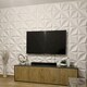 image 3 of Living and Home 12-Pack Textured 3D PVC Wall Panels