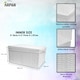 image 6 of White Paper Rope Woven Storage Xmas Hamper Basket Box with White Cloth Lining – Decorative Gift Basket for Christmas, Weddings, Parties & Home Storage