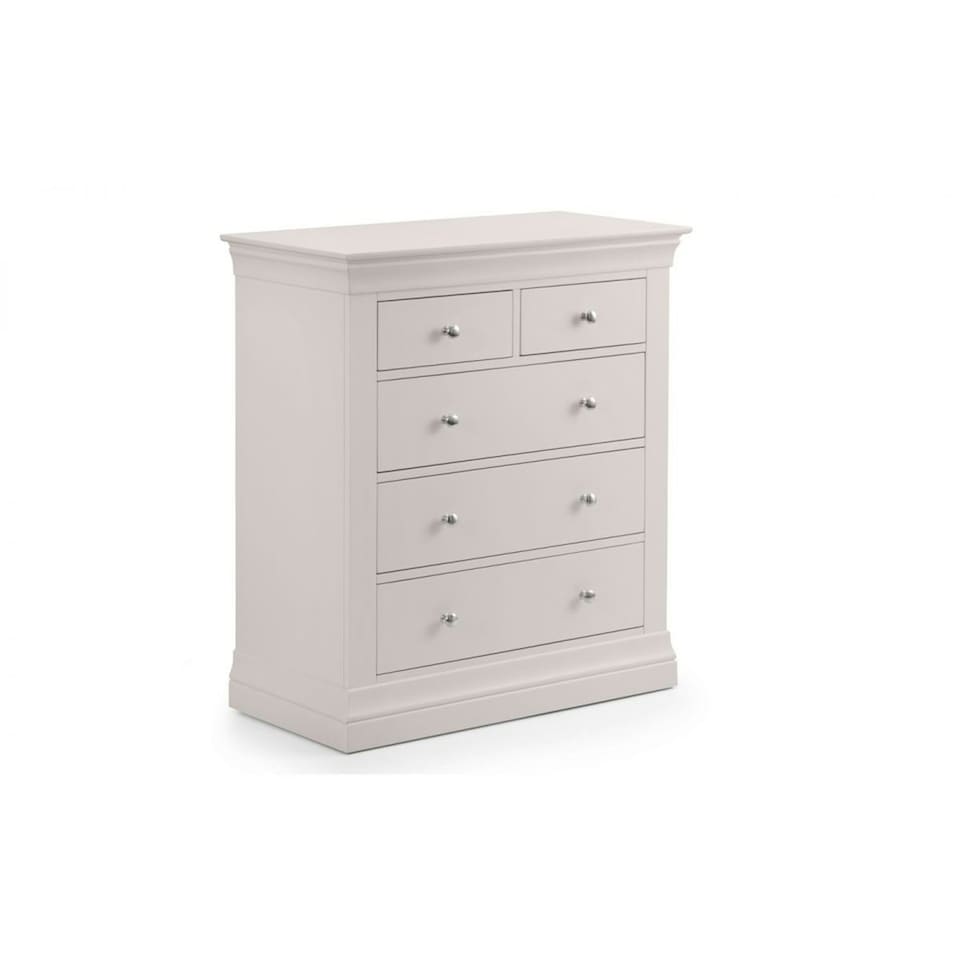 image 1 of Light Grey 3+2 Chest of Drawers