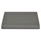image 1 of Belledorm Sateen Flat Sheet - Platinum Grey - Double
