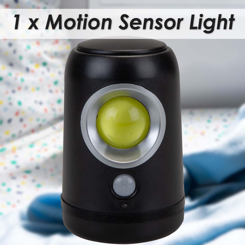 image 1 of PMS Orma Motion Sensor Light 3W COB Black - 11cm x 7cm