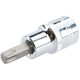 image 2 of T50 Male Torx Bit Star Socket 1/2" Drive Standard Internal Chrome Vanadium Steel