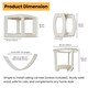image 6 of NOVECRAFTO Modular Ceiling Cat Furniture – Wooden Hanging Cat Tower with Shelves, Bridge & Sleeper – Space-Saving Climbing System for Indoor Cats White