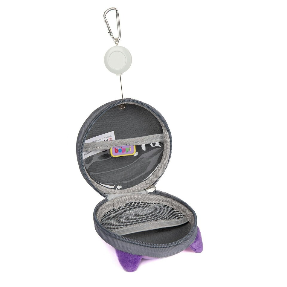 image 1 of boppi Tiny Trekker Keychain Pouch - PURPLE CAT