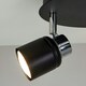 image 1 of ValueLights Benton Black IP44 Round Bathroom Ceiling Light Black