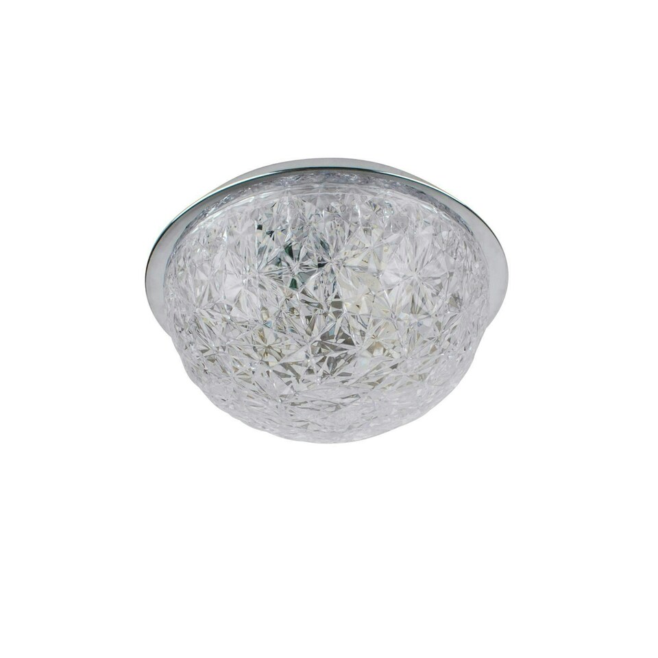 image 1 of Donte Polished Chrome & Acrylic LED Flush Ceilling Light Small