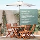 image 3 of VonHaus Steel Parasol Grey 2M Hand Crank & Tilt Function | Multi | 2M