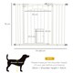 image 7 of PawHut Pressure Fit Safety Gate, Dog Gate w/ Small Cat Door, 74-100cm Openings