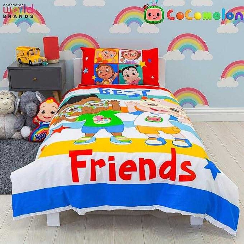 image 1 of Cocomelon Best Friends Reversible Duvet Set | Multi | Multicoloured | Toddler | 1