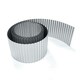 image 2 of Pack of 5 x 5m Galvanised Corrugated Lawn Edging Rolls in Silver Silver
