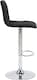 image 3 of Verona Velvet Kitchen Bar Stools, Single, Height Adjustable Gas Lift Stool With Backrest, Breakfast Bar Stool - Black