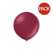 Belbal Latex Metallic Balloons (Pack of 100) - Plum - One Size
