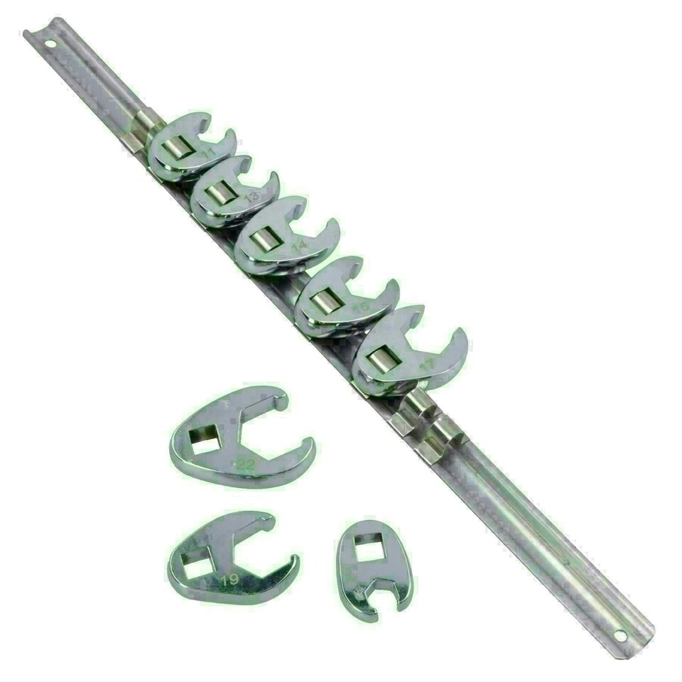 image 1 of Crows Foot / Crowfeet / Crowfoot 8pc 3/8" drive Metric sizes 10mm - 22mm TE496