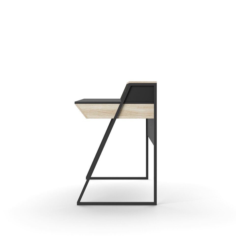 image 1 of Salcombe desk in black oak light