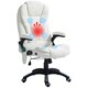image 1 of Vinsetto Office Chair w/ Heating Massage Points Relaxing Reclining White