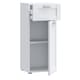 image 4 of Lokko Bathroom Storage Unit with 1 Door & 1 Drawer with Silver Handles in White