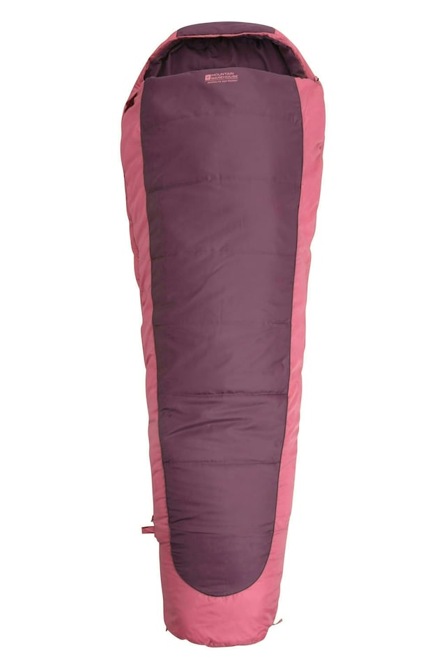 image 1 of Mountain Warehouse Summit 500 Square Sleeping Bag Insulated Two Way Zip Camp Bed Right Handed Zip - Regular length (200cm) | Blue