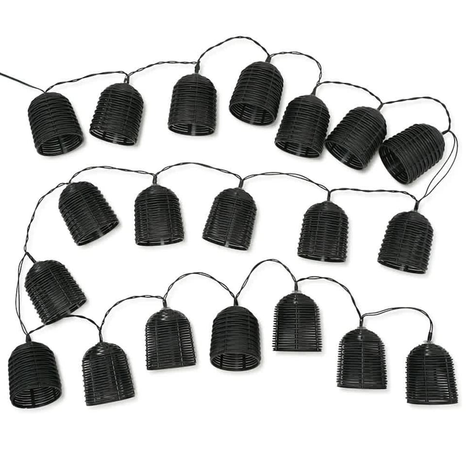 image 1 of ValueLights Black Lobster Pot Outdoor Solar String Lights