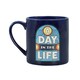 image 2 of The Beatles | A Day in The Life | Blue Ceramic Coffee Mug | Official Merchandise | Workshop, Garage & Record Desk Companion | Father’s Day Gift for Dad