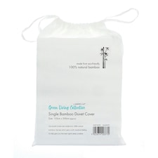Home & Living Bamboo Duvet Cover - White - Double
