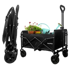 70L Foldable Utility Trolley Garden Home Camping Festivals No Assembly 100kg Load