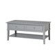 image 1 of Franklin Coffee Table with 2 Drawers Grey Grey | Grey