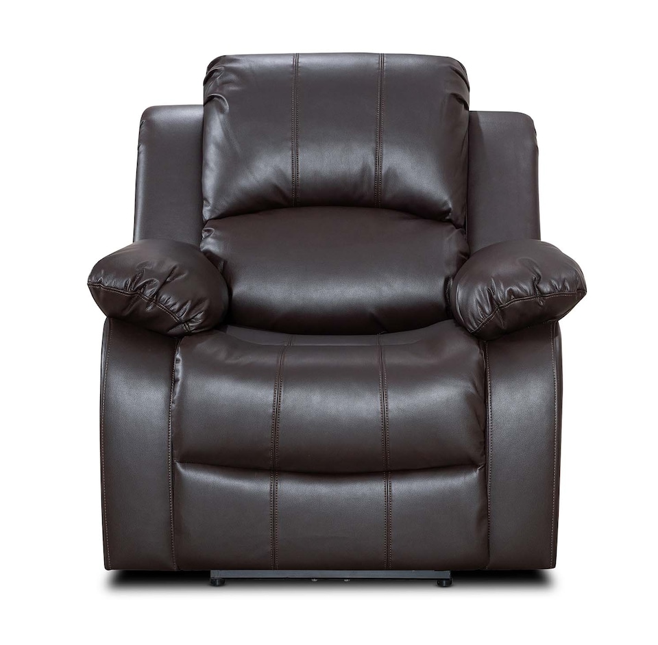 image 1 of Faux Leather Brown Electric Recliner Chair VALENCIA