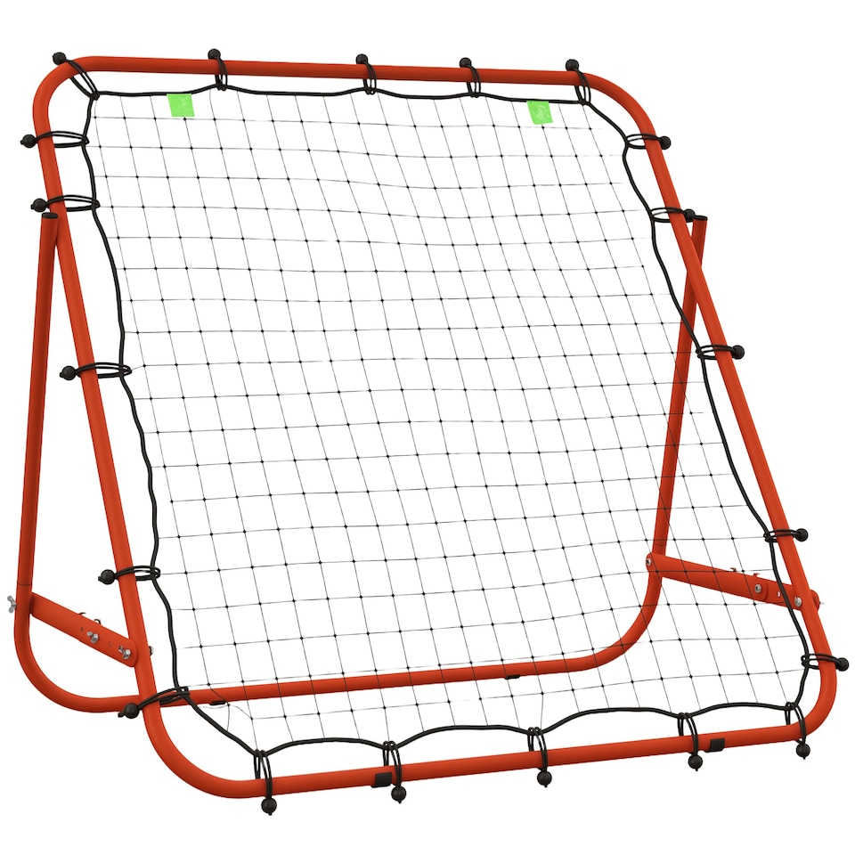 image 1 of HOMCOM Rebounder Net Kids Adults Football Training Aid Adjustable Red