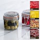 image 5 of Argon Tableware 6x Glass Storage Jar & Labels Set - 200ml - 4 Colour Seals Airtight Kitchen Storage Container Preserving Jar