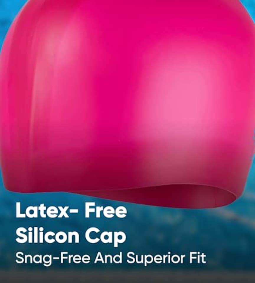image 1 of Speedo Junior Long Hair Silicone Swim Cap