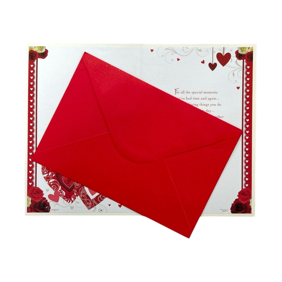 image 1 of Love To My Wife Hearts Foil Finished Valentine's Day Card