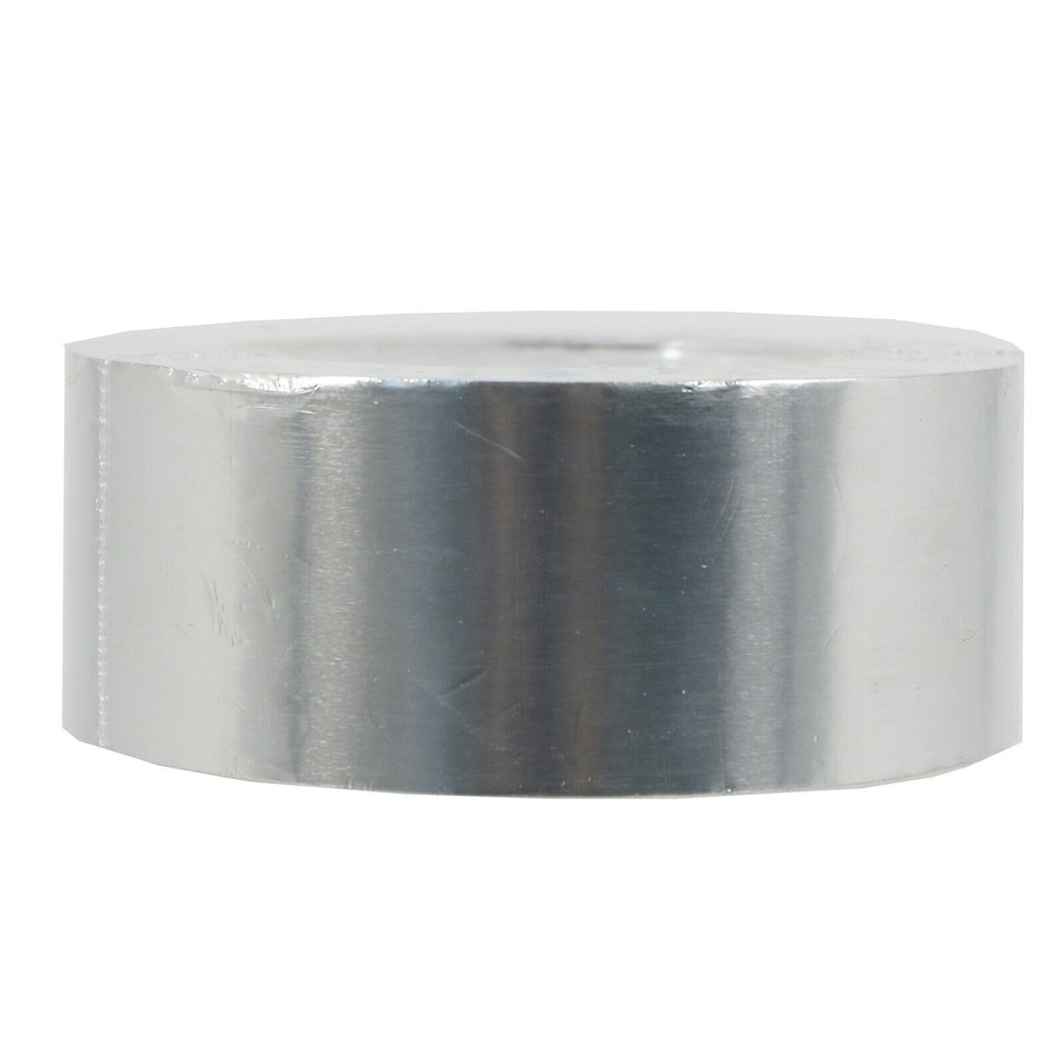 image 1 of SPARES2GO Universal Dishwasher Aluminium Foil Anti Condensation Worktop Tape (50mm x 45m)