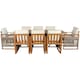 image 10 of Table set with chairs Home ESPRIT Brown Rope Eucalyptus wood 230 x 100 x 75 cm N/A