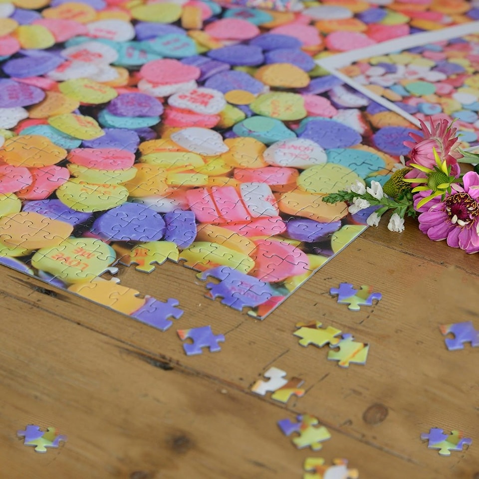 image 1 of Candy Hearts - Impuzzible No.10 - 1000 Piece Jigsaw Puzzle