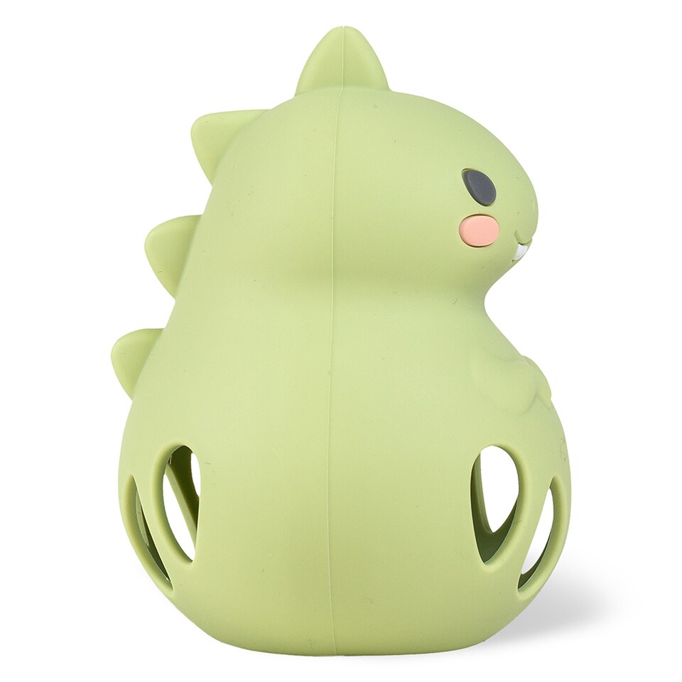 image 1 of Silicone Rattle - Dino