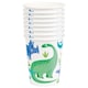 image 2 of Pack of 8 Blue & Green Dinosaur 9oz Paper Cups