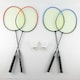 image 4 of Oypla 4 Player Garden Badminton Set w/ Racket, Net, Shuttlecocks & Carry Bag