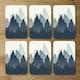 image 2 of mountain landscape illustration (Coaster)