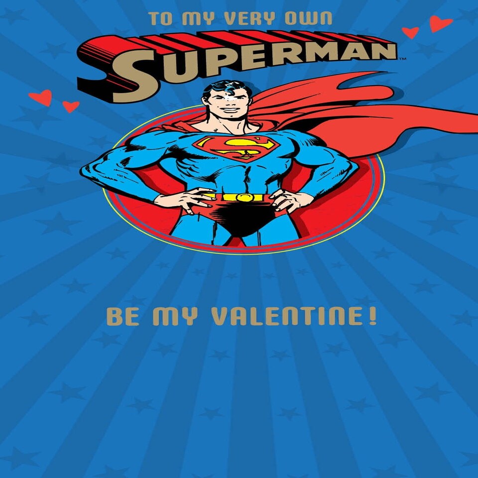 image 1 of Superman 'My Very Own Superman' Valentine's Day Card