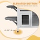 image 10 of PawHut Wooden Cat House Cat Cave Pet Shelter Condos Outdoor Grey