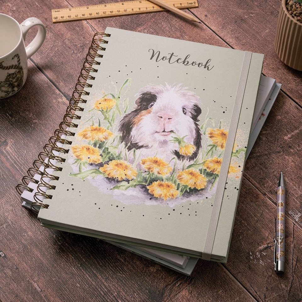 image 1 of Wrendale Designs Dandy Day Guinea Pig A4 Notebook