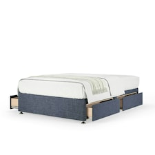 Neptune Spring Midnight Linen 4 Drawer Divan Set Super King
