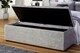 image 2 of 120cm Chesterfield Ottoman Storage Box -Upholstered Blanket Box - Grey Naple Ottoman Bench