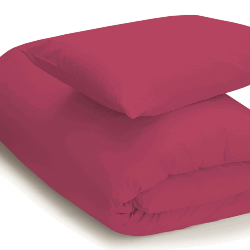Belledorm Easycare Percale Duvet Cover - Fuchsia - Single